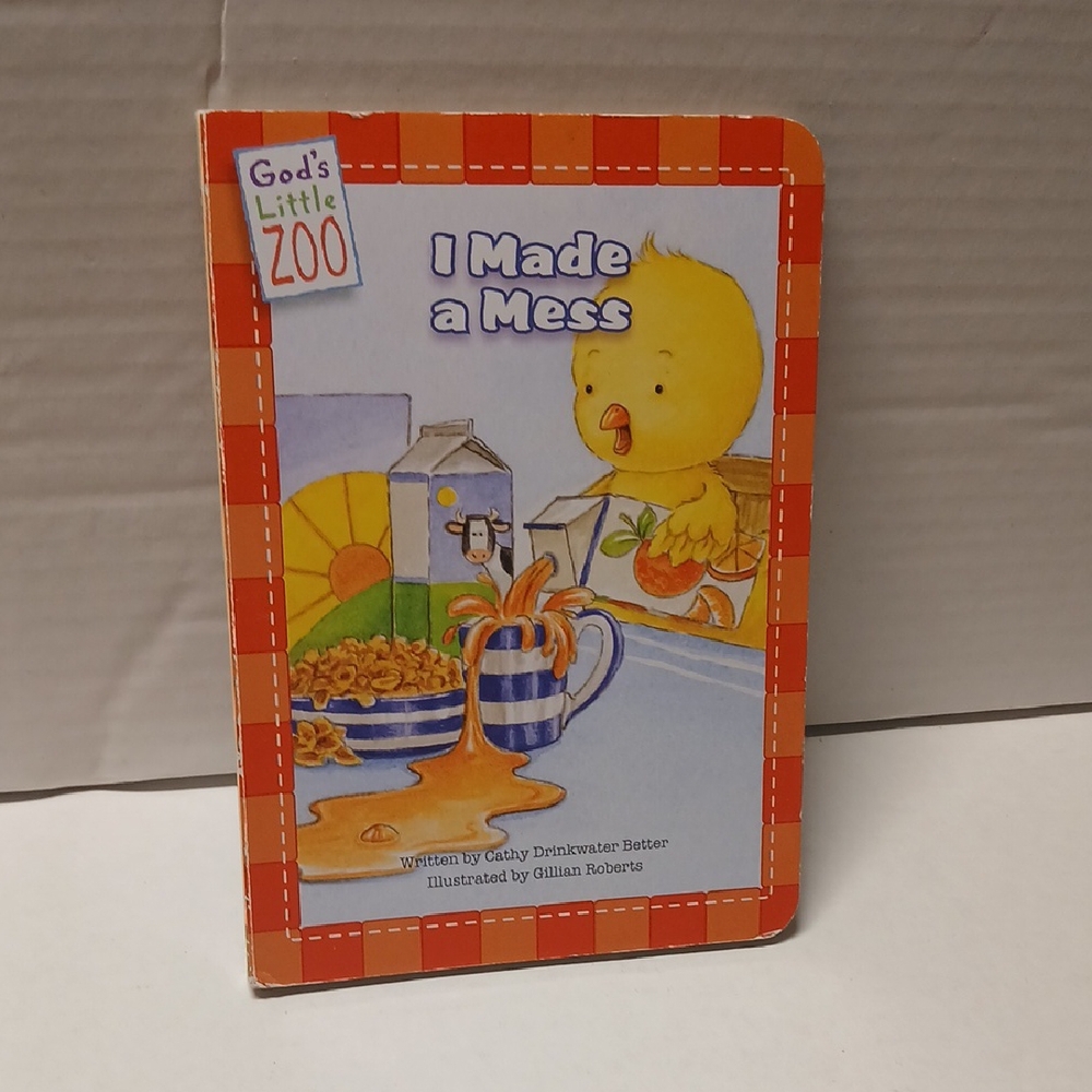 Gods Little Zoo I Made a Mess Children Board Book GUC